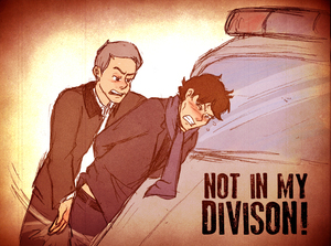 Lestrad Spanking Sherlock by Arkham_insanity