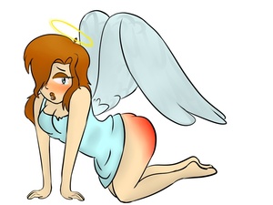 Angel After Spanking by FannyThePaddle
