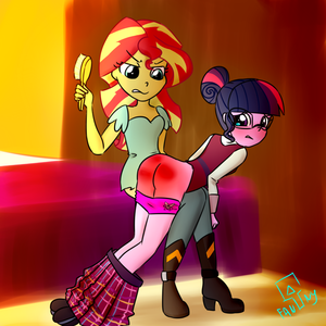 Mlp Spanking Is Magic by FannyThePaddle