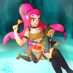 Commission The Great Fairy Spanks Link by FannyThePaddle