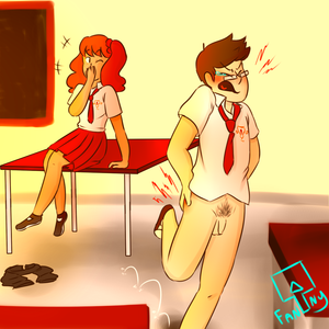 Commission a Unfortunate School Encounter 4 by FannyThePaddle