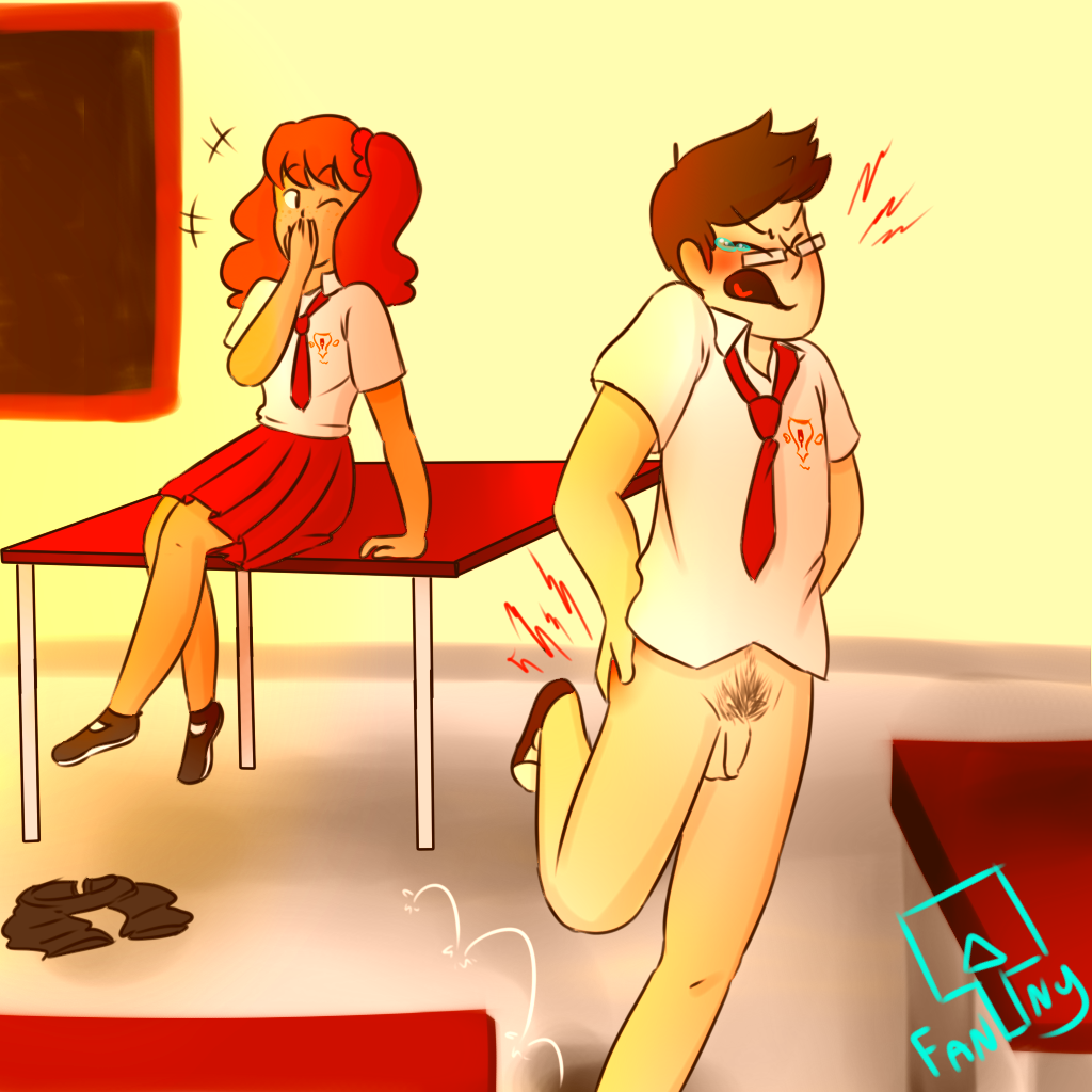 Commission a Unfortunate School Encounter 4 by FannyThePaddle