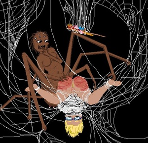 Spanktober #19: Spiderweb by Leila_Hann