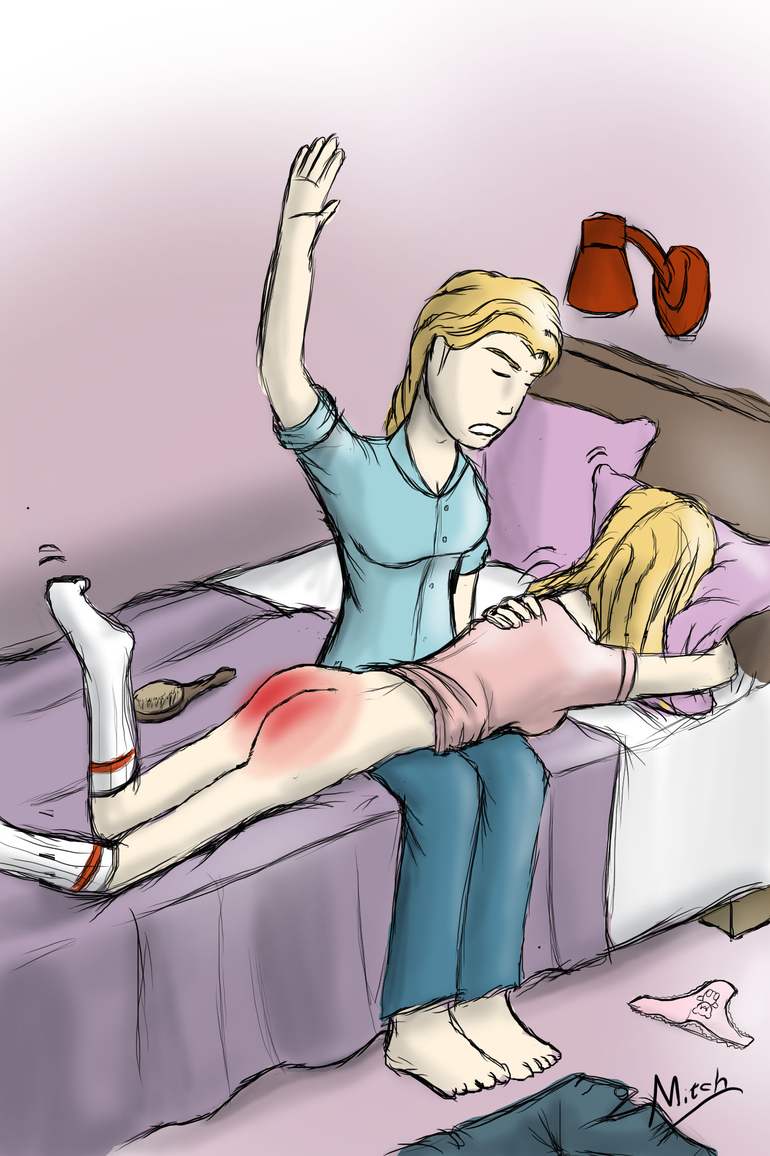 Spanked By Mom Spanking Slumber Party