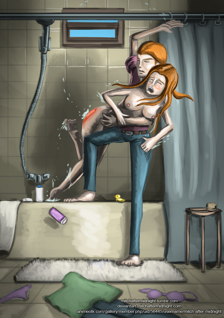 Audrey's Bath Spanking by MitchAfterMidnight
