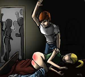 Spanking The Girlfriend At a Party by MitchAfterMidnight