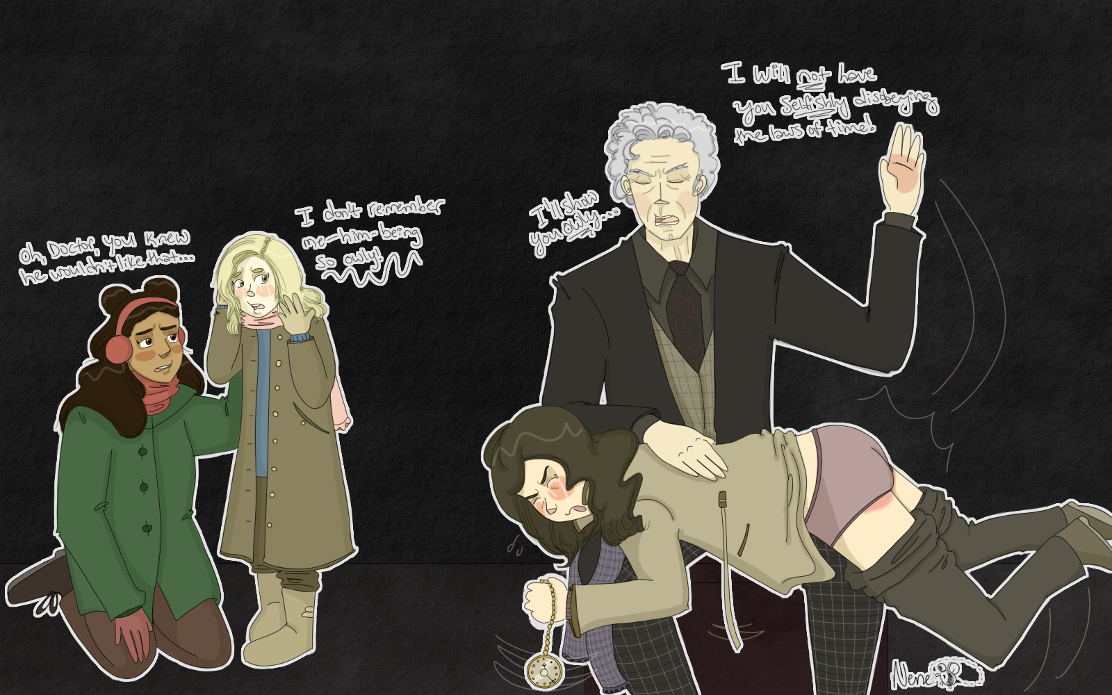 Commission - The Twelfth Doctor Corrects Time by Nene