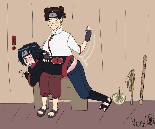 __Nene_s_Commissions__Commission From Badlilbrat Tenten And Sasuke by Nene