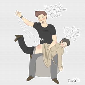 Supernatural - Dean and Cas by Nene