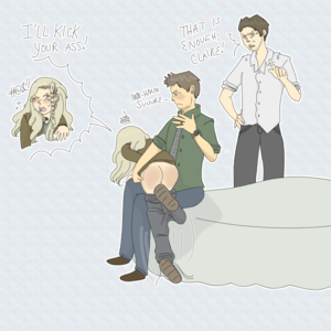 Supernatural - Dean punishes Claire by Nene