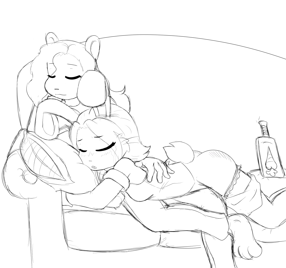 Post Paddlin Naps by Okamiseinen