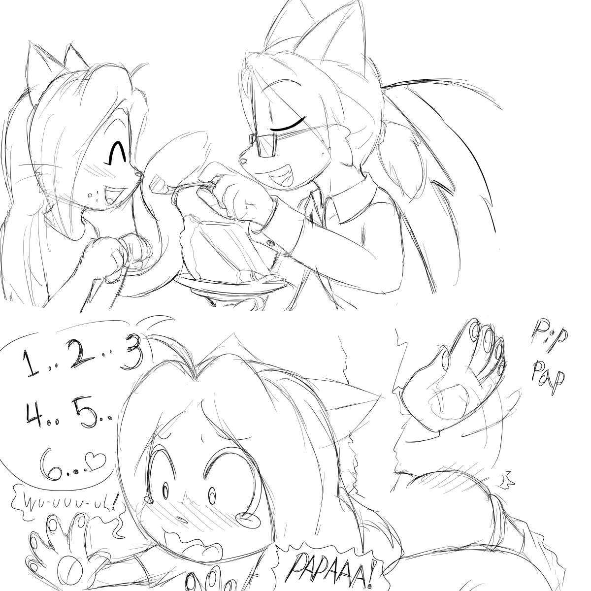 Jenny Bday Sketches by Okamiseinen