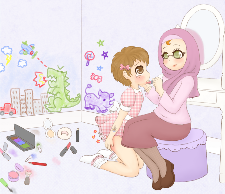 Pastel_s_Commissions Make Up Mess Ageplay Content by Pastel. 