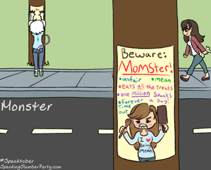 Spanktober #14: Monster by Pastel