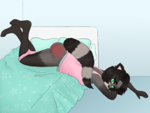 __Pastel_s_Commissions__Raccoon Butt by Pastel